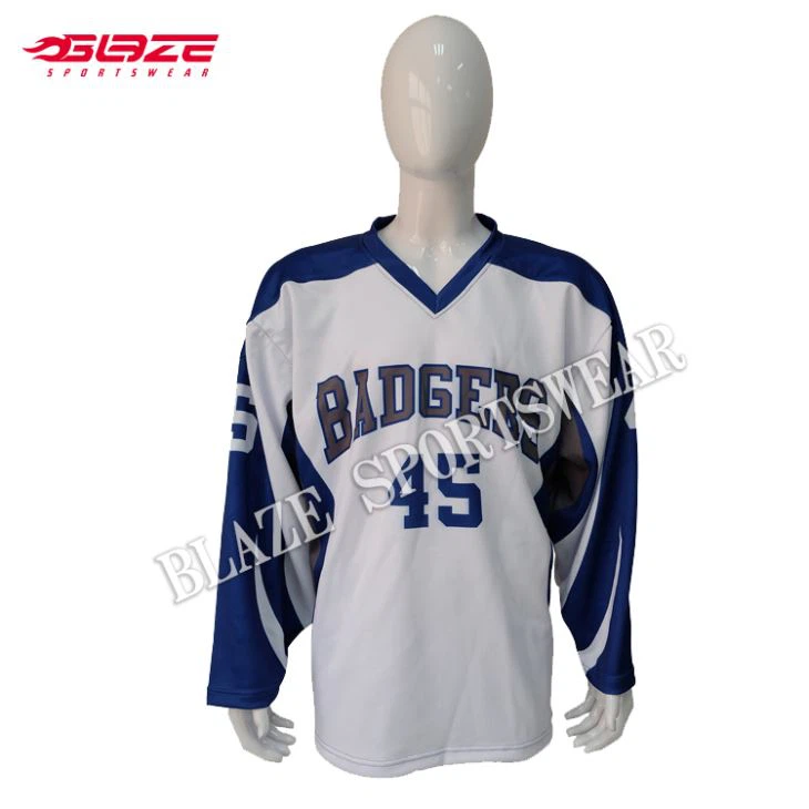 Throwback Reversible Blue Hockey Jerseys
